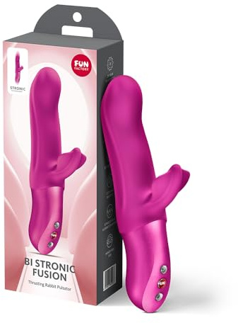 Fun Factory Bi Stronic Fusion | Sexspielzeug für Frauen | Rabbit-Vibrator | G-Punkt- & Klitorisstimulation | wasserdicht IPX7 | Erotik | Sex Toys | Hautfreundliches Silikon | Wiederaufladbar