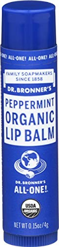 Dr. Bronner's Organic Lip Balm Peppermint 0.15 oz by Dr. Bronner's