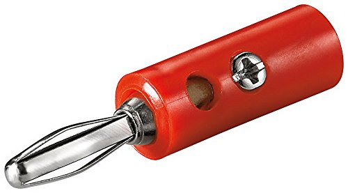 goobay 11375 Banana plug - with screw connection red