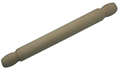 Apollo Rolling Pin 40cm, Wood, Brown, 40 x 6.6 x 6.4 cm