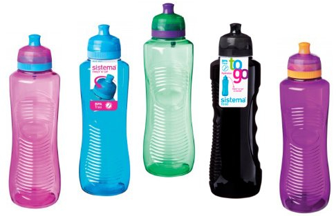 Sistema 800ml Twist n Sip Twist Top Gripper Bottle Assorted Colours One Supplied