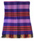 Decke Wolldecke Kuscheldecke Plaid Wohndecke Karo violett fuchsia schwarz 100% Wolle (Merino)