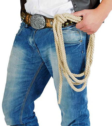FIESTAS GUIRCA | Lasso Cowboy Wild West (185 cm) - Zubehör für Cowboy Kostüm und Texas Themenpartys - Für Halloween, Karneval und Cosplay