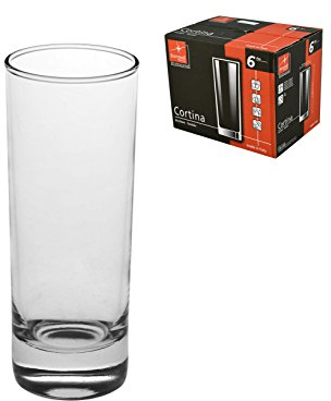 BORMIOLI ROCCO 3026222 Confezione 6 Bicchieri Whisky Cortina in Vetro, Cl 22