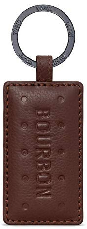 Yoshi Porte-clés en cuir marron biscuit bourbon