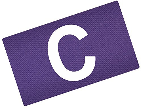 FanShirts4u Kapitänsbinde Spielführerbinde Captainsband C (lila, Senior ca. 28cm Umfang)