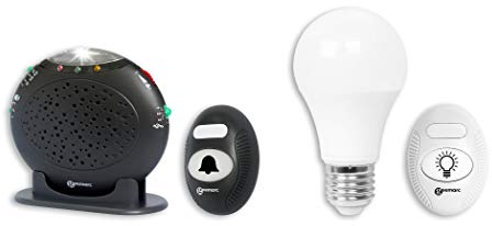 Le Pack AMPLICALL 20-6 avertisseur sonore et visuel de la Sonnette d'entrée et du téléphone