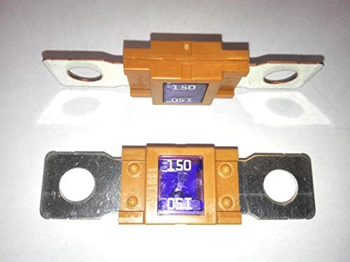 2x Flachstecksicherung Mega-Sicherung 150A / 32V / orange