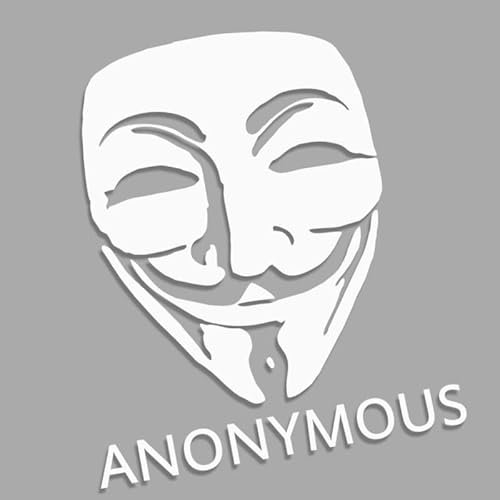 Decus Anonymous Maske L 1178 (weiß) // Sticker OEM JDM Style Aufkleber