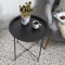 Noa and Nani Solid Black Metal Side Table