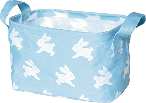 Die Spiegelburg - Kleiner Aufbewahrungskorb, BabyGlück, hellblau (Häschen), 16234