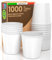 1000 Bicchieri in Carta Bianchi 166ml - Ecologici Biodegradabili Monouso Made in Italy Asporto Per Bevande Calde Acqua - Prodotto e confezionato in Italia