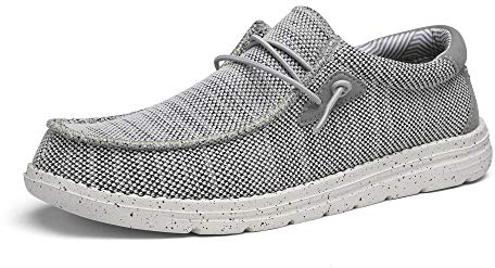 Bruno Marc Herren Mokassins Flache Slipper Slip on Loafer Weich Comfort Klassische Schuhe,Size 44,Grau,BLS211