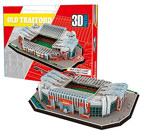 Georgie Porgy 3D Fußballstadion Puzzle DIY Spielzeug Bauen Baukästen (Old Trafford Stadium 138 Stück)