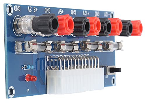 Huairdum ATX Power Board 24 Pin XH-M229 Netzteil für Desktop-Computer, 500 Watt, 24-polig, 5A Sicherung, 4 Gruppen unterschiedlicher Spannungen