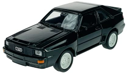 Dromader Welly A-U-D-I Sport Quattro Schwarz 1/34-1/39 Neu Metal Modell Auto Diecast