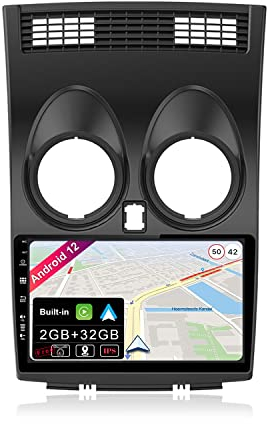 BXLIYER 9 Zoll Autoradio für Nissan Qashqai J10 (2006-2015) GPS Navigation - Wireless CarPlay Android Auto - Rückfahrkamera - Android 14 2 Din - DSP DAB Lenkradsteuerung Bluetooth 5.0 Daul-Band WiFi