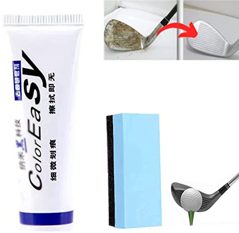 Instant Golf Club Scratch Remover,Golf Clubs Renovate kit,Effectively Remove Scratch From Golf Club, Ultimate Paint Restorer, Golf Club Cleaning Agent with Sponge (1Pcs)