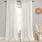 KOUFALL 2-teiliges Set Leinen-Vorhänge, durchscheinend, 248 cm lang, für Schiebetür, Fenster, Behandlungen, Vorhänge, Wohnzimmer, gebrochenes Weiß, Elfenbein, Creme, 2,5 m x 1,5 m Länge, Natur