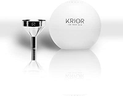 KRIOR Eisball & Trichter Set - Premium Skin Icing Routine zur Anti-Aging Pflege gegen Falten - Ergänzung zum KRIOR Gesichtspflege-Set - Effektive Eis-Gesichtspflege mit Silikon Eisball und Trichter