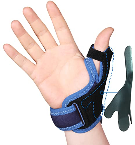 Willcom Daumenbandage Reversible Rechts Links, Daumensattelgelenk Daumenstütze, Arthrose Daumenorthese zur Daumen Verletzungen, Sehnenscheidenentzündung, Arthritis(Kunststoff-Version, S, 12.5-14.5CM)