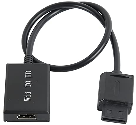 Convertidor de Interfaz Multimedia HD, para Adaptador de Wii a HDMI, Cable HDMI Portátil para Wii, Compatible con Todos los Modos de Visualización de Wii