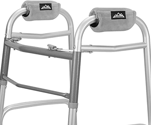 supregear Walker Handgriff Gepolsterte, 2-Pack Atmungsaktives Kissen Bequeme Gepolsterte Gehhilfegriffabdeckungen Rollator Grip Pads für Gehwagen Krücke Rollstuhl Rutschfestes Mobilitätszubehör