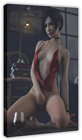 MJKO Leinwandposter Resident Evil Ada Wong 7.6 cm, Wandkunst, Dekordruck, Bild Gemälde für Wohnzimmer, Schlafzimmer, Dekoration, Rahmen-Stil, 50 x 75 cm