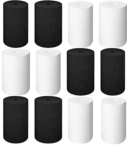 JUJIAN 12 Stück 2 Größen Cup Schaum Tumbler Einsätze für 3/4 Zoll PVC Rohr-Tumbler Einsätze passend 10 An 40 Tumbler