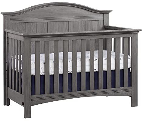 Soho Baby Chandler Premium 4-in-1 Convertible Crib, Graphite Gray, GreenGuard Gold Certified