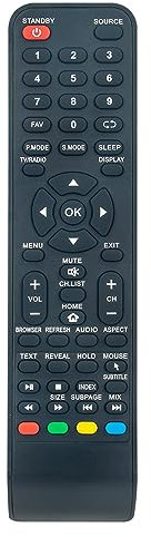 ALLIMITY Sostituisci Telecomando adatto per ZEPHIR Smart TV TS32HD TS43UHD TS50UHD TS40FHD TS43UHD-2 TS-43UHD-2 TS32HD2 TS-32HD2 TS-32HD-2 TS50UHD-2 TS-50UHD2