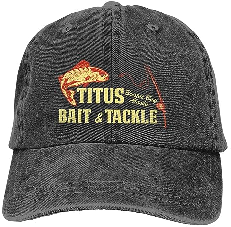 Baseballkappe Hip-Hop Sonnenhut Reine Farbe Papa-Hüte Titus Bait and Tackle Damenhut Sonnenblende Baseballkappen Angeln Schirmmütze Geburtstagsgeschenk für Männer und Frauen