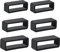 6 Pcs Watch Band Keepers, 18mm/20mm/22mm Silicone Watch Strap Holder Loops Watch Strap Retainer Black Rubber Watch Strap Keeper Replacement Watch Band Fastener Rings for Smart Sport Watches Parts