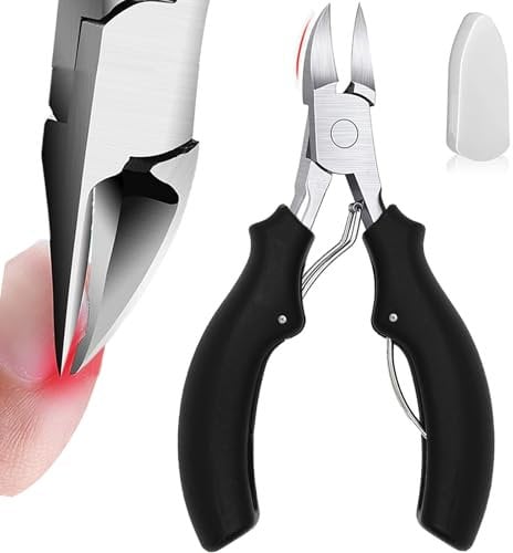 Toe Nail Clippers for Thick Nails & Ingrown Toenail, Precision Toenail Clippers Nail Cutter Nail Scissors for Toenails, Stainless Steel Toenail Scissors Ingrown Toenail Tool for Elderly Women Men