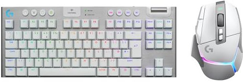 Logitech G G915 X LIGHTSPEED TKL Low-Profile Wireless Gaming Keyboard, Double-Shot PBT Keycaps, Programmable Keys, GL Brown Tactile - PC/Mac, Logitech G502 X PLUS LIGHTSPEED Wireless RGB Gaming Mouse