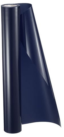 sourcing map HTV Heat Transfer Vinyl 11.8 x 5ft Roll PVC Navy Blue Iron on Vinyl for All Cutter Machine, Easy to Cut & Weed