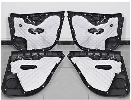 Pour Toyota RAV4 2020 2021 2022 2023 Portes Voiture Capot Moteur Coussin D'isolation Phonique Coton Coffre Voiture Tapis En Coton Insonorisé Garnitures Coussin D'isolation Phonique(Doors 4Pcs)
