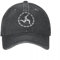 QIYAEUA Isle of Man TT Motorrad Baseballkappe Retro Distressed Denim Snapback Hut Unisex Stil Outdoor Sommer Verstellbare Passform Caps Hut Geschenk