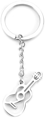 MUCOOS Gitarren Schlüsselanhänger, Personalisierter Schlüsselanhänger, Schlüsselanhänger Für Musikliebhaber, Süßer Schlüsselanhänger, Einzigartiger Stil,Autoschlüsselanhänger