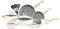 Karaca Swiss Crystal 15-Piece Baking Dish, Cream