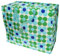 LS-LebenStil XXL Jumbo Bag Gänseblume Blau Grün Einkaufstasche Shopper Riesentasche Tasche Allzwecktasche Recycelt Aufbewahrungstasche Unterbettkommode Organizer
