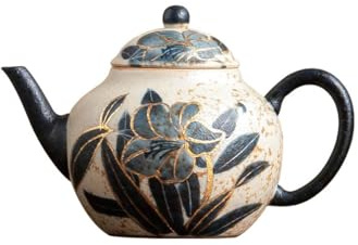 Wunderschönes Lily Master Teetasse, Teekanne, Gaiwan, chinesisches Kungfu-Teetassen-Set, Keramik, handgefertigt, Porzellan, chinesisches Teeset, traditionelles Teezeremonie-Set, Lilien-Teekanne)