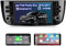 Hexinex Android Autoradio 1 DIN per Fiat Punto Evo (2012-2017) Bluetooth Car Radio CarPlay Android Auto WIFI GPS FM RDS Comandi al volante (2+64GB)