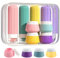 Travel Bottles for Toiletries 8 Pack Travel Containers for Toiletries Silicone Cream Jars Leak Proof Squeezable Travel Size Containers Travel Essentials for Lotion Soap Liquid Shampoo