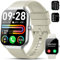 Smartwatch Uomo Donna, 1.96 Orologio Smartwatch con Effettua/Risposta Chiamate, 112+ Sportive Smart Watch IP68 Impermeabile, Fitness Tracker con Sonno/Cardiofrequenzimetro per iOS Android, Bianco