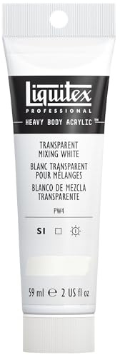 Liquitex Heavy Body Acrylic Paint, 2-oz Tube, Transparent Mixing White