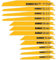 DEWALT Reciprocating Saw Blades, Bi-Metal Set with Case, 12-Piece (DW4892)