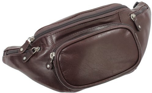 Gürteltasche Bauchtasche Hüfttasche echt Leder Braun