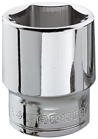 Facom J.12H Hexagon Socket, 3/8 Square Drive, 12mm