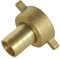 SOMATHERM FOR YOU, Raccord cannelé droit 2 pièces pour tuyau Ø15mm - Ecrou tournant à ailettes 3/4 - Laiton durable - Étanchéité avec joint plat intégré - Facile à connecter